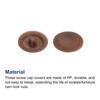 uxcell Screw Cap Covers, 80pcs 11.8x3.3mm Plastic Screw Decoration Cover