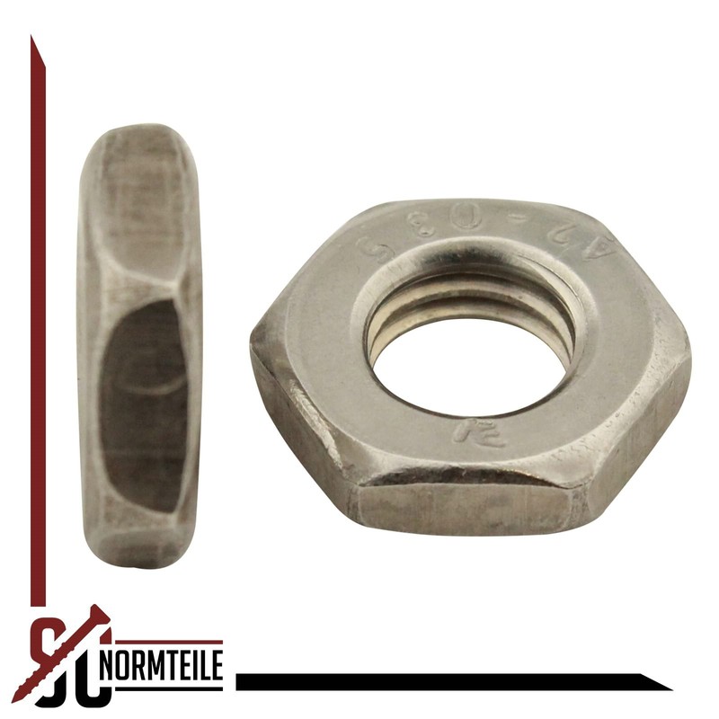 Hexagon Nuts (Low Shape) - M5 - (Pack of 10)