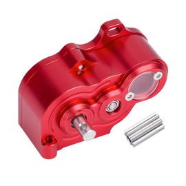 SCX10 TRX4 Gearbox,LCG Crawler R2 Metal Transmission Low Center of Gravity Gearbox for 1/10 RC Car SCX10 TRX4 RC4WD Capra Axle DIY Chassis(Red)