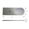 ACCE Aluminium under-unit lights, kitchen, furniture cabinet lights, supper thin,