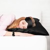 PiccoCasa Satin Pillowcases for Hair and Skin with Eye Mask