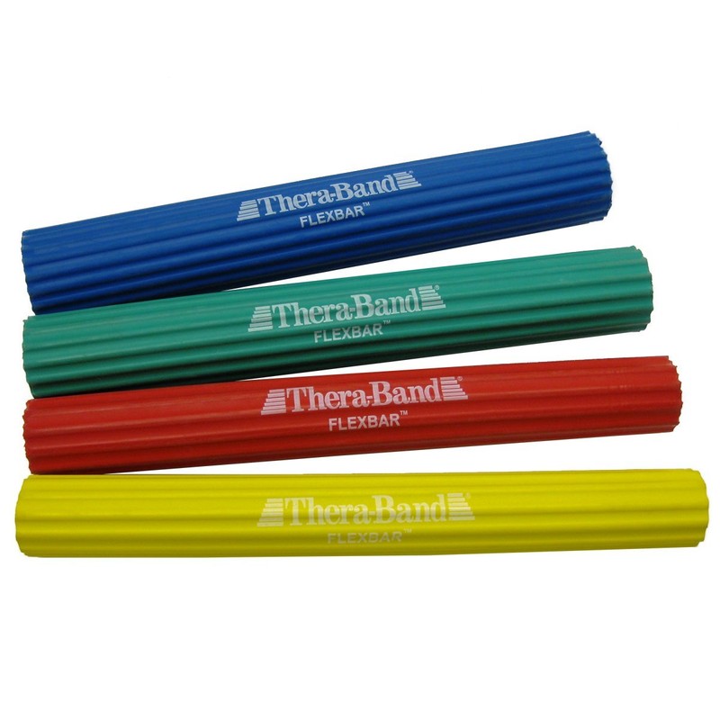 TheraBand FlexBar, Tennis Elbow Therapy Bar, Relieve Tendonitis Pain &