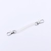 4Pcs Stretchy Spiral Keyring, Retractable Plastic Keychain Spring Key Holder