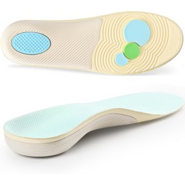 Arch Support Insoles, Orthotic Insoles for Feet Pain, Fallen Arch, Over Pronation, Metatarsalgia, 220+lbs Heavy Duty High Arch Support Inserts for Flat Feet Arch Pain Heel Pain (260, UK6.5-7)