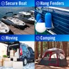 Dock Lines for Boats 3/8" x 15ft, 4 Pack Double