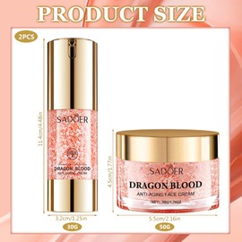 Dragon Blood Cream Pack of 2, Anti-Wrinkle Face Cream + Face Cream, Retinol Cream Face, Nourishing Rejuvenating Cream, Moisturising, Brightening Skin Tone