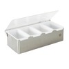 LOUIS TELLIER Spice Jar with 4 Compartments - Stainless Steel