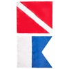 Dawitrly Safety Dive Flags, 2Pieces Polyester Diver Down Flag +