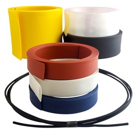SPEEDMARK Heat Shrink Tubing, Insulation Tubing, Shrinkage Ratio: Approx. 0.1 (1.4 to 0.7 inches (35 mm to 17.5 mm), Inner Diameter: 1.4 inches (35 mm) x 6.6 ft (2 m), Transparent, Clear