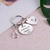 Aesnefe Fishing in Heaven Memorial Keychain, Sympathy Keyring Gift, Dad