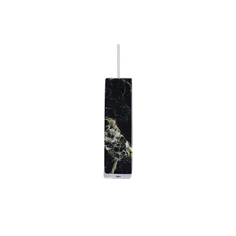 Himalayan Marble Rectangular Light Pull - Black