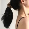 Zebra Leopard Scrunchie Hair Ties for Women Scrunchy Elastic Hair