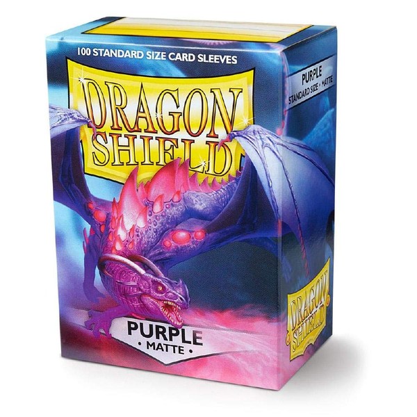 Dragon Shield Matte Purple Standard Size 100 ct Card Sleeves Individual Pack