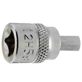 TONE Short Hexagon Socket 2H-05S Insertion Angle 0.25 inch (6.35 mm) (1/4 mm), Double Side Width 0.2 inch (5 mm)