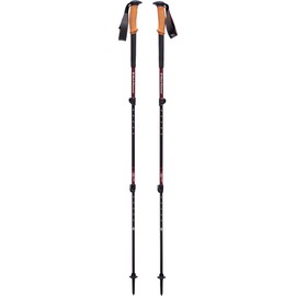 BLACK DIAMOND Womens Trail Cork Trekking Poles, Pair of 2 Lightweight Collapsible Aluminum Hiking Sticks with Cork Grips for Backpacking, Walking, Camping, Mountaineering, Cherrywood