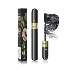 Tubing Mascara for Volume & Length, Long-Lasting Waterproof Formula and Lifting, No Clumping 2-1 Mascara for a Charming Curling Effect Eye Make up, Cruelty Free