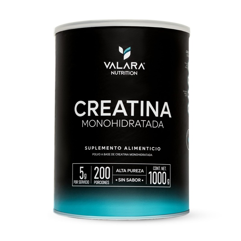 VALARA Creatina Monohidratada Máxima Pureza Sin Sabor Sin Azúcar (1kg)
