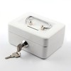 ENN LLC Mini Handheld Safe with Key for Home (White)
