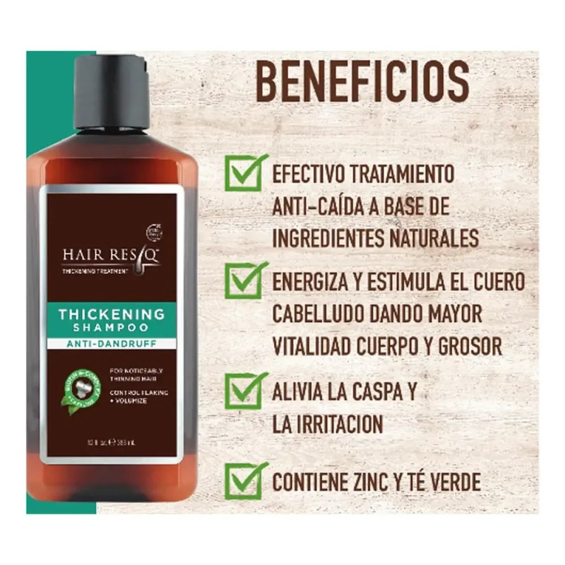 Hair Resq Shampoo Anticaida Y Anticaspa 355 Ml