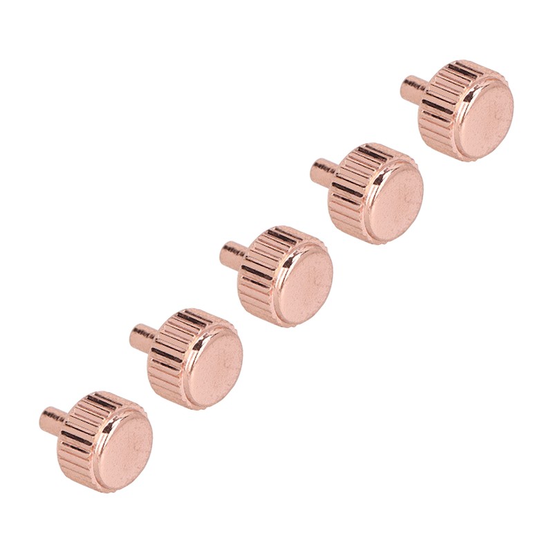 5pcs Professional Watch Crown Steel Wrist Watch Parts Watchmaker Repairing