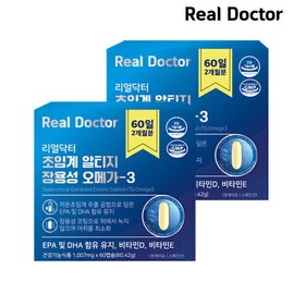formulaReal Doctor Supercritical Altige enteric-coated Omega 3 60 capsules (2 units) (4 months supply) / Vitamin D and Vitamin E low-temperature supercritical extraction / 초임계 알티지 장용성 오메가3 60캡슐 2개 (4개월분) / 비타민D 비타민E 저온 초임계 추출