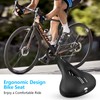 omitium Bicycle Saddle, Memory Foam Padded Bicycle Seat, Breathable Hollow