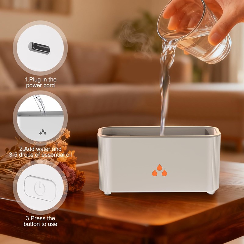 LtYioe Top Fill Mini Humidifiers for Bedroom, 160ml Ultrasonic Cool