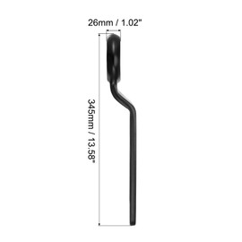 uxcell 50mm Offset Box End Ring Type Impact Wrench, High Tensile Steel Single Head Wrench Hand Tool