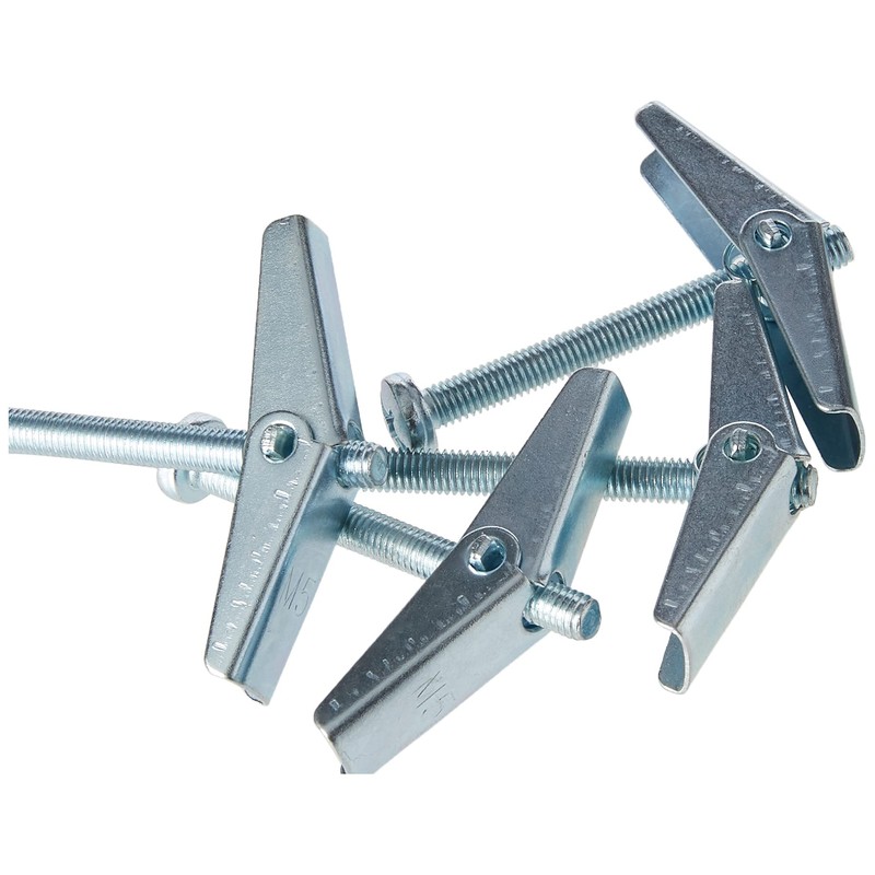 Merriway BH02495 (4 Pcs) Wing Spring Toggle with Machine Screw