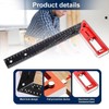 1 Pcs Woodworking Square Ruler, Multi-Angle Measuring Ruler, Adjustable Square