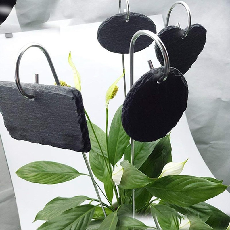 20Pcs Silver Plant Label Hooks, Garden Markers Stake, Plant Sign