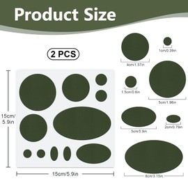 Down Jacket Patches Nylon Repair Tape Self-Adhesive Repair Patch | Pre-Cut, Waterproof Tear-Resistant Nylon Fabric Patches Down Jacket Repair Patches to Fix Holes in Clothing, Sleeping Bags (Olive)