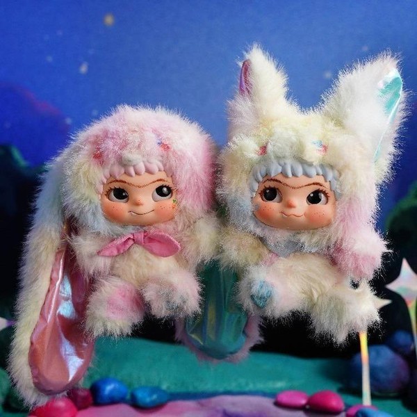 WAKUKU Mischief Diary Series - Cute Fox & Bunny Figurines
