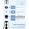 Kitchen Faucet Head Replacement with 15 Adapters - 3 Functions