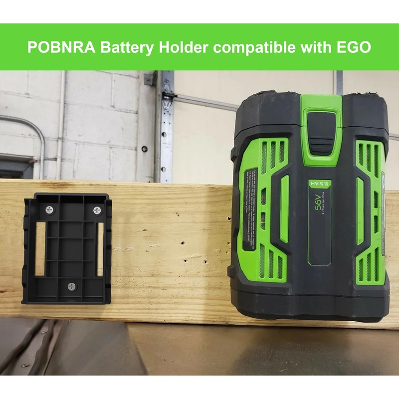 POBNRA 4 Pack Battery Holder Wall Mount Compatible with EGO