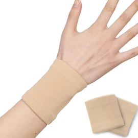 Clcyricher 2 Pack Thin Elastic Support Wristbands Arm Joint Protection Sports Breathable Comfort for Men and Women Durable Elastic Strong Compression Brace Fixed Support