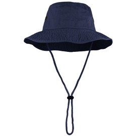 Wide Brim Hiking Fishing Safari Boonie Bucket Hats 100% Cotton UV Sun Protection for Men Women Outdoor Activities L/XL Navy