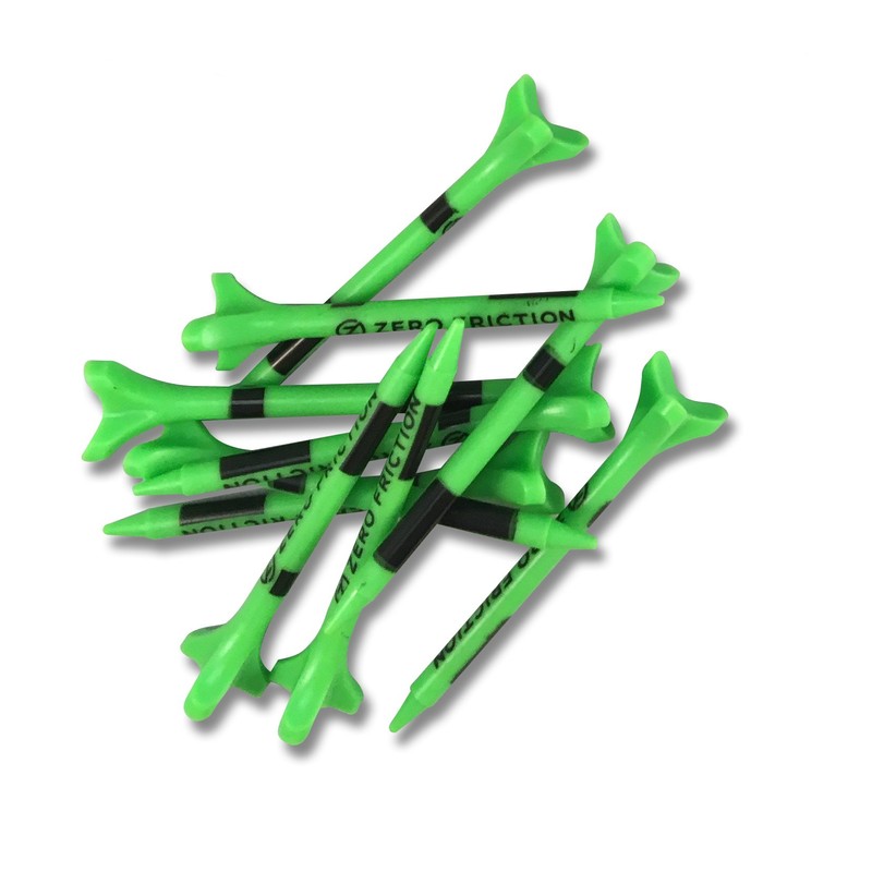 Zero Friction Spectra 2 Ball/Tee Pack, Neon Lime