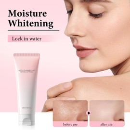 Limpiador Facial Espumoso Suave 120ml, Limpiador con Ácido Hialurónico, Niacinamida y Colágeno, Limpieza Profunda Equilibra Aceite y Agua de Piel, Espuma Rica sin Residuos para Uso Diario Mañana y Noche
