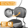 Mofun Street Glide Sissy Bar Passenger Detachable Backrest Compatible with