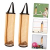 Kisangel 5pcs Tennis Ball Storage Pouches Wall Mounted Mesh Organizer
