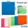 300 Sheets Clear Transparent Sticky Notes, Colorful Waterproof Notepad, Translucent
