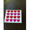 Hambly 1 SQUARE HAMBLY STUDIOS STICKERS PRISMATIC SHIMMER RED HEARTS
