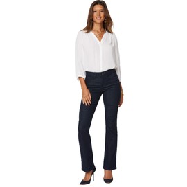 NYDJ womens Petite barbara?bootcut?jeans | flare & Slimming Fit Pants Jeans, Rinse, 6 Petite US