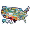 RV State Sticker Travel Map - 19 x 13 inch