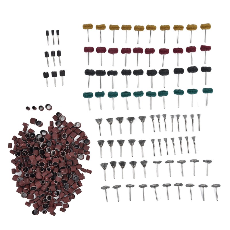 423Pcs Sanding Drum Sleeves Buffing Polishing Wheel Set Drums Mandrels