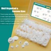 110PCS Silicone Rubber Plugs for Round Holes Assorted Sizes T-Shape