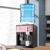 Top Loading Water Cooler Dispenser, Desktop Electric Hot and Cold