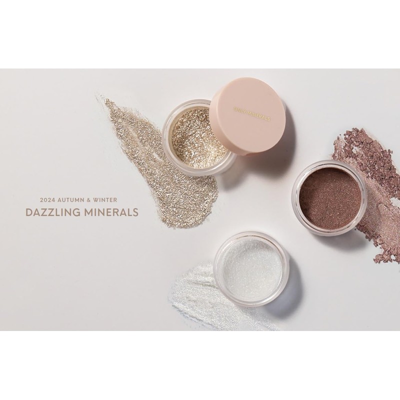 ONLY MINERALS EX-03 Mineral Pigment, Bitter Brown, 0.02 oz (0.5