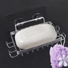 Stainless Steel Shower Soap Holder with 4 Hooks Saver for